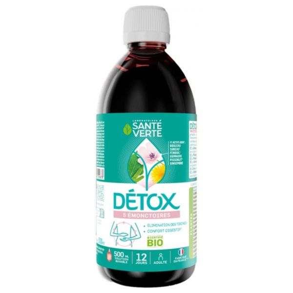 Sante Verte - Détox Bio 5 émonctoires - 500ml