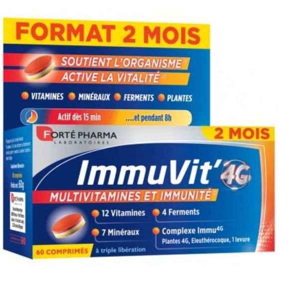 Forté Pharma - ImmuVit' 4G 60 Comprimés