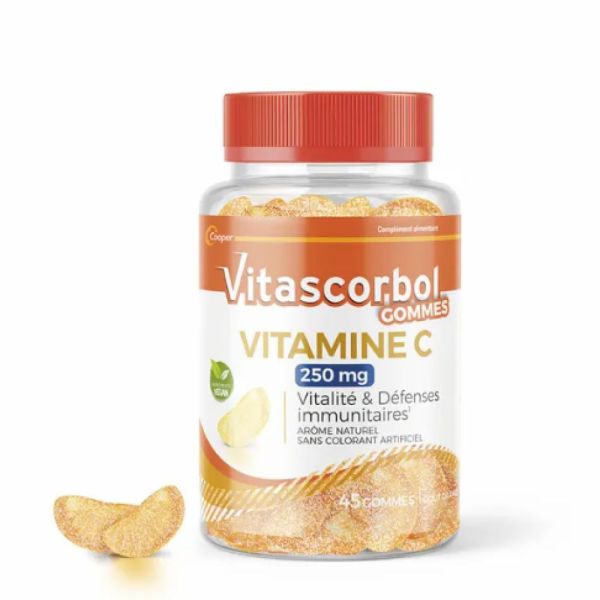 Cooper - Vitascorbol Gommes Vitamine C - 45 gommes