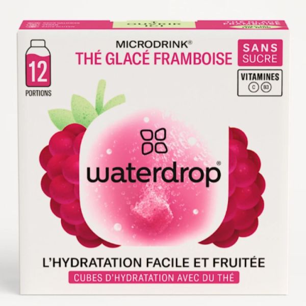 Waterdrop - Thé glacé framboise - 12 portions