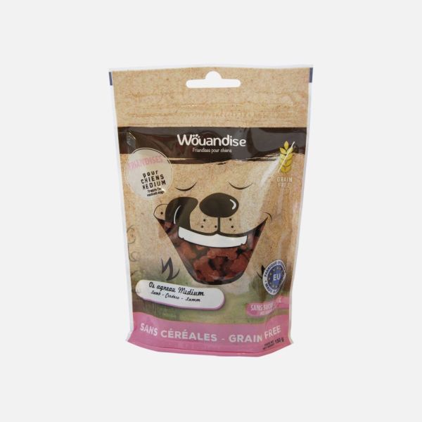 Wouandise - Friandises pour chiens medium agneau - 150g