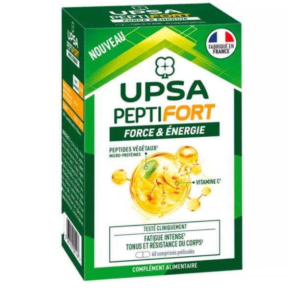 Upsa - Peptifort force et énergie - 60 comprimés