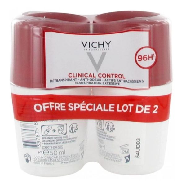 Vichy - Clinical control - offre spéciale lot de 2x50ml
