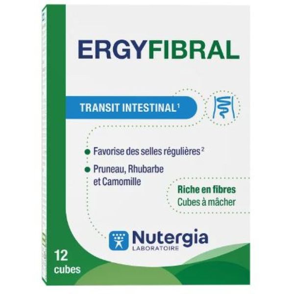 Nutergia - Ergy fibral - Transit intestinal 12 cubes