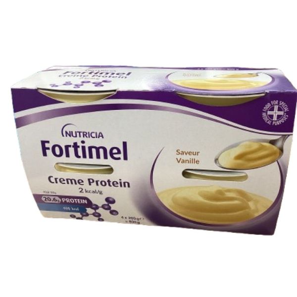 Fortimel -  Crème protéine 2Kcal/g Vanille - 4x200g