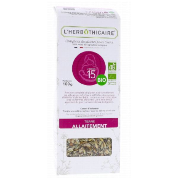 L'Herbothicaire - tisane allaitement - complexe de plantes pour tisane - 100g