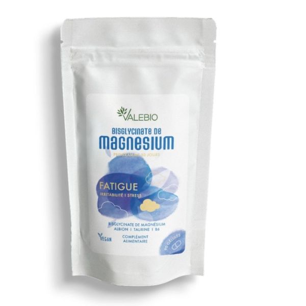 Valebio - Bisglycinate de magnésium fatigue irritabilité et stress - 90 gélules