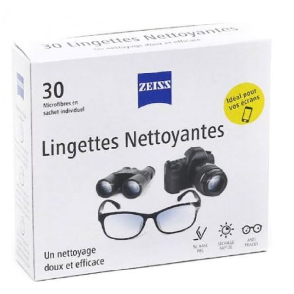 ZEISS - 30 lingettes nettoyantes