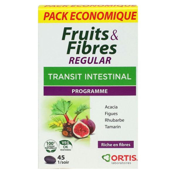 Fruits & Fibres Regular transit intestinal - 45 comprimés