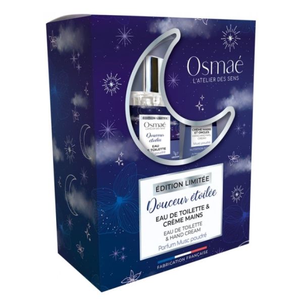 Osmae - Coffret noël 2024 douceur étoilée eau de toilette & crème mains - 30ml