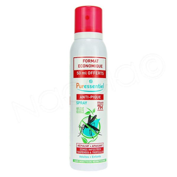Puressentiel - Anti-pique spray répulsif + apaisant zones infestées