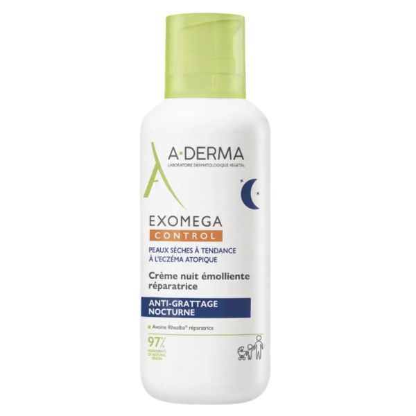 Aderma - Exomega Control crème nuit émolliente réparatrice - 400ml