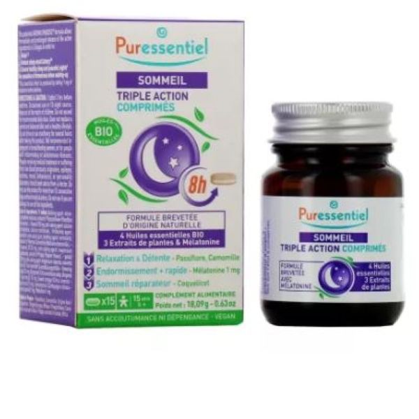 Puressentiel - Sommeil triple action - 15 CPs