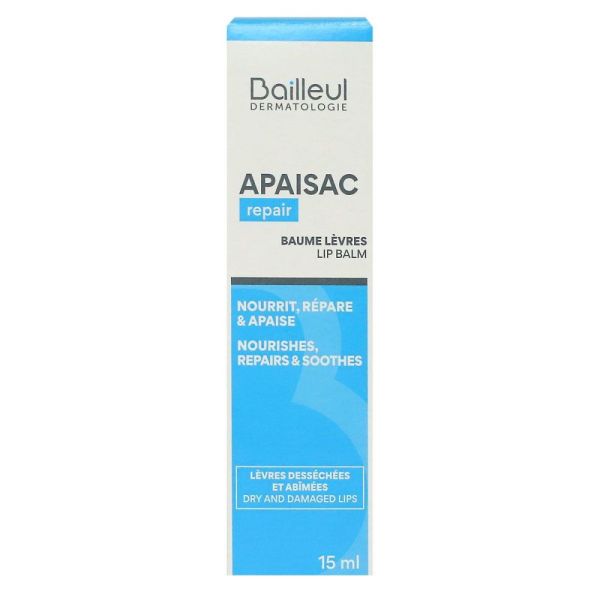 Bailleul - Apaisac Repair baume lèvres - 15ml