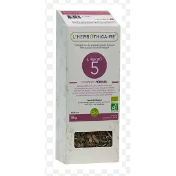 L'Herbothicaire - confort féminin - complexe de plantes pour tisane - 50g