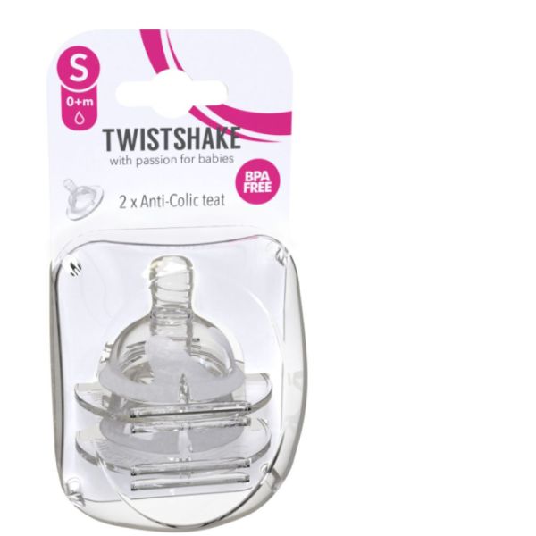 Twistshake Tetine Anti Colic Small 0+ x2