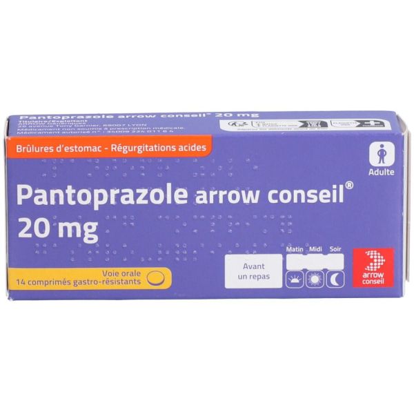 Arrow - Pantoprazole 20mg - 14 comprimés