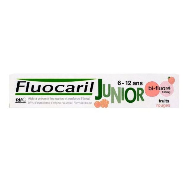 Fluocaril - Dentifrice- Junior - 6/12 ans - Fruits Rouges - 75 ml