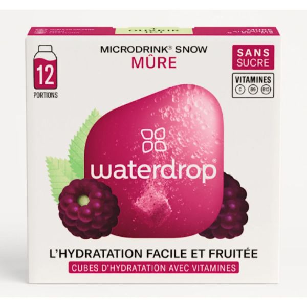 Waterdrop - Cubes d'hydratation mûre - 12 portions